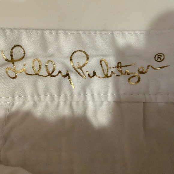 Lilly Pulitzer White Buttercup Scalloped High Waist Shorts Size 8 - Picture 9 of 14